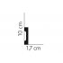 DAŽOMOS GRINDJUOSTĖS MD009 200x10.0x1.7 cm.